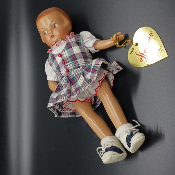 Vintage Effanbee Patsyette 9 Inch Doll (1996)  In School Girl Dress Costume - Picture 2 of 6